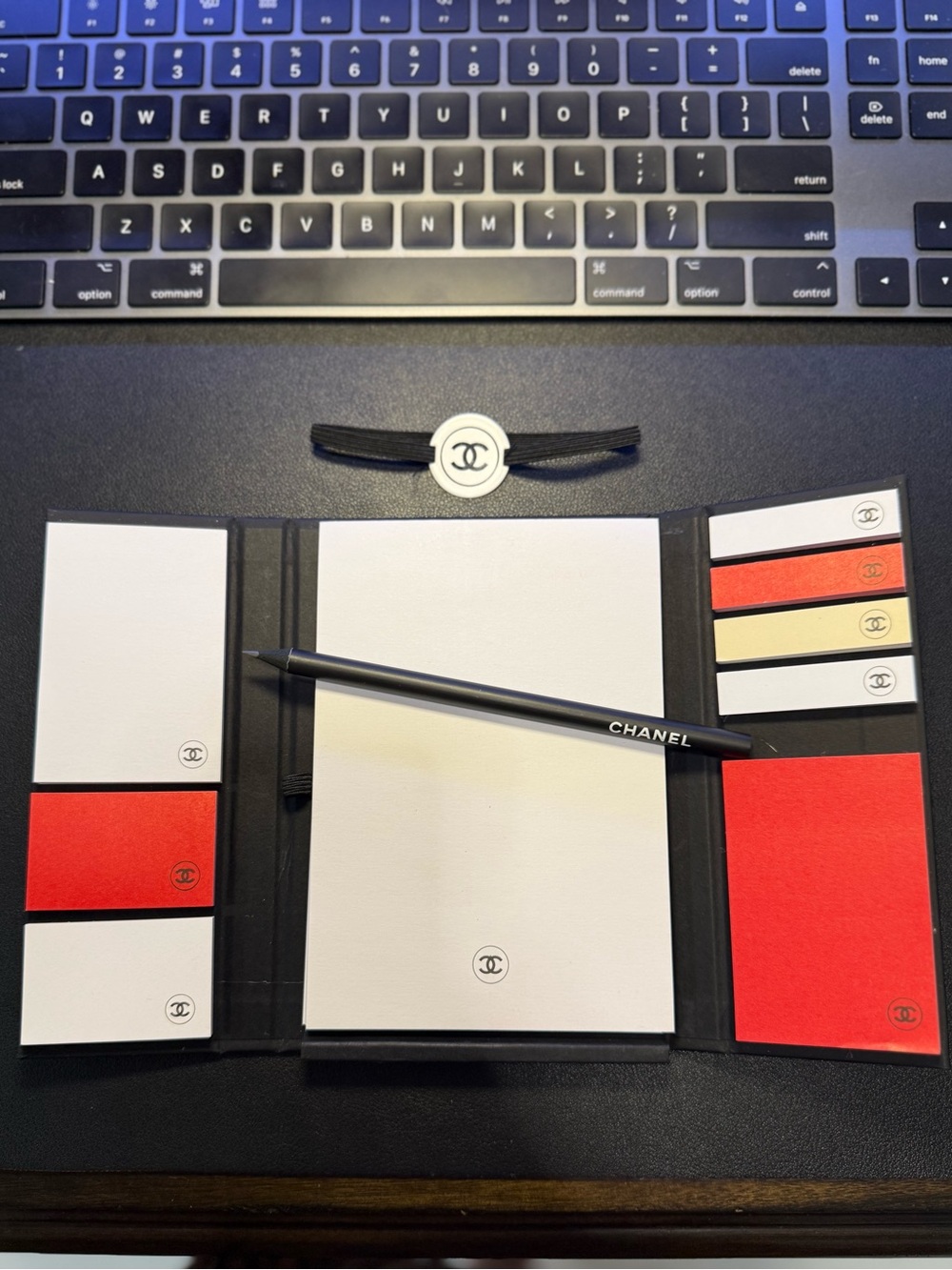 CHANEL Stationary Set, Notepad and Sticky Notes
